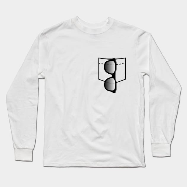 Pocket Sunglasses Long Sleeve T-Shirt by TTLOVE